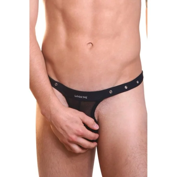 Schwarzer Männer String Open Spirit von Look Me kaufen | Fesselliebe