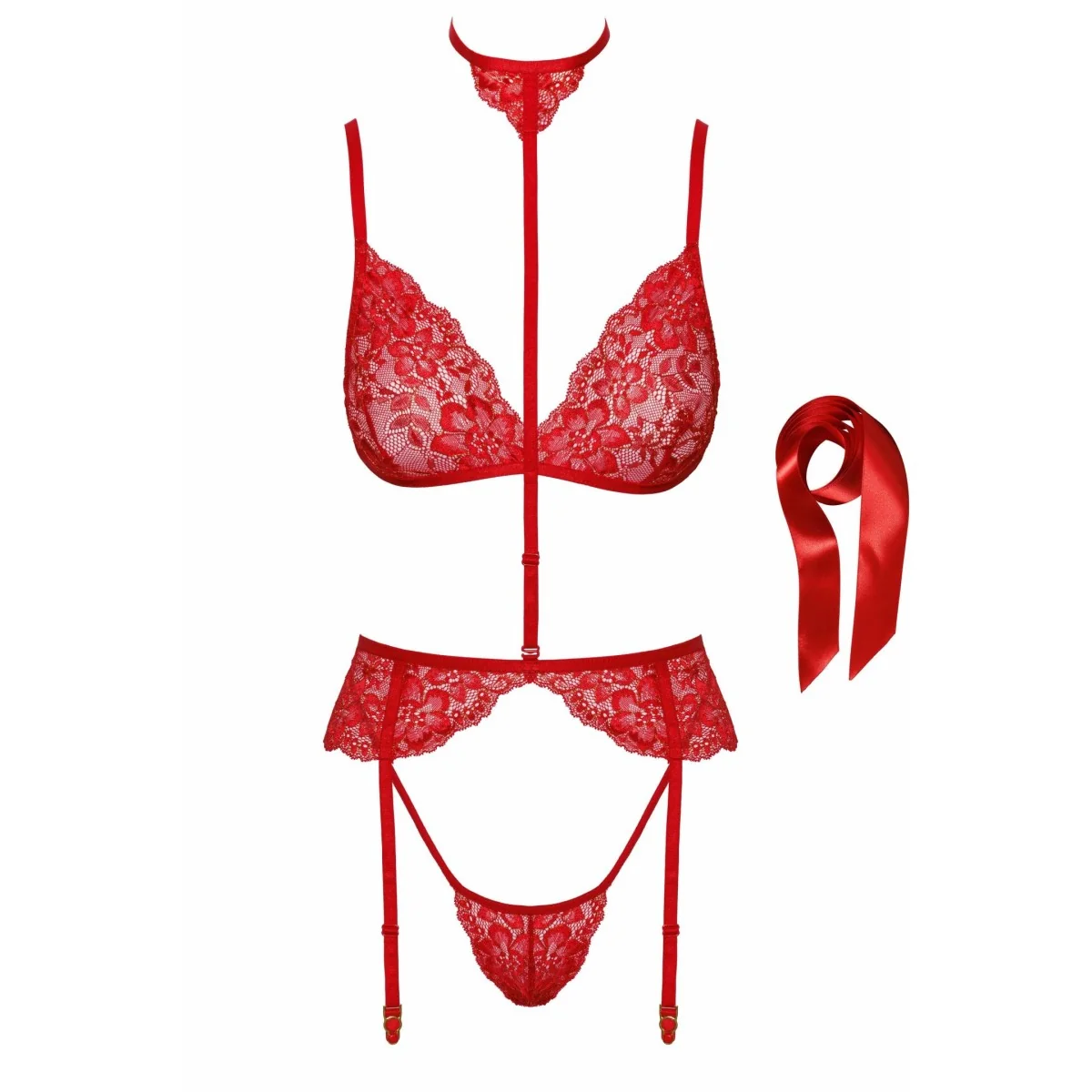 KISS243 5-teiliges Set aus Spitze kaufen | Fesselliebe