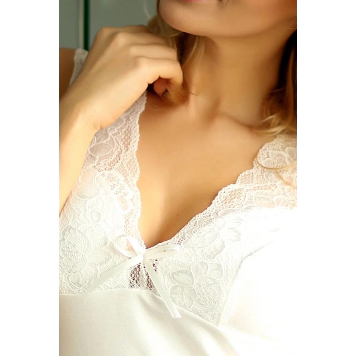 Ecru Nachtkleid Galicia von Kalimo kaufen | Fesselliebe