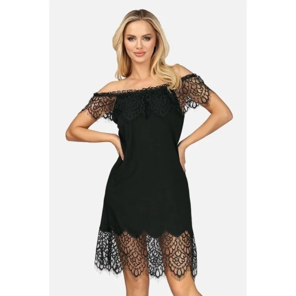 Schwarzes Nachtkleid H182455 von Hamana kaufen | Fesselliebe