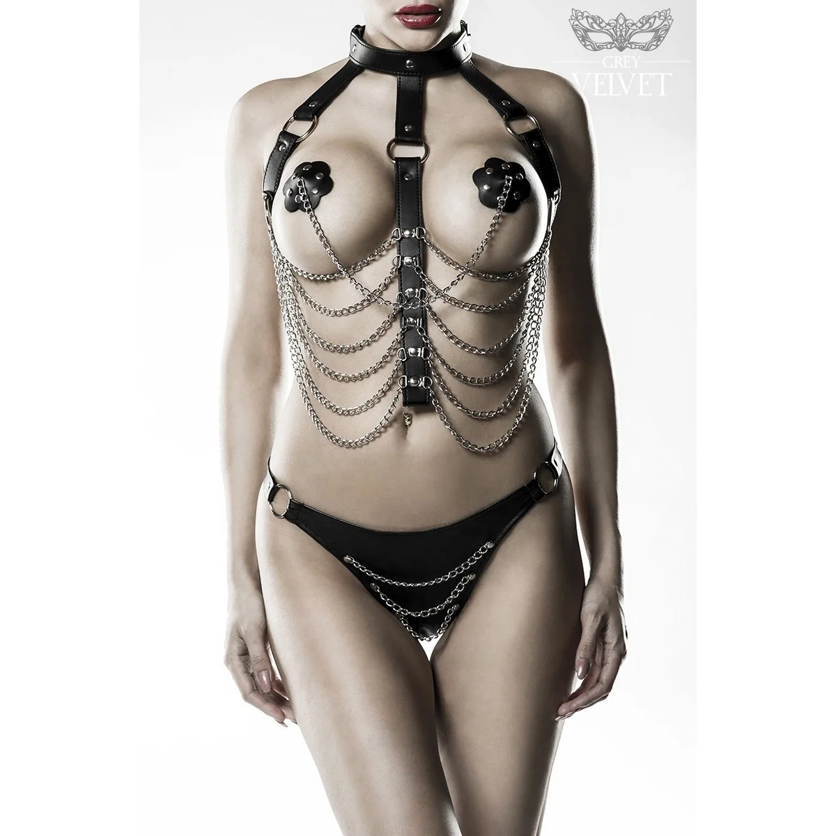 3-Teiliges Kettenharness-Set 14503 von Grey Velvet kaufen | Fesselliebe