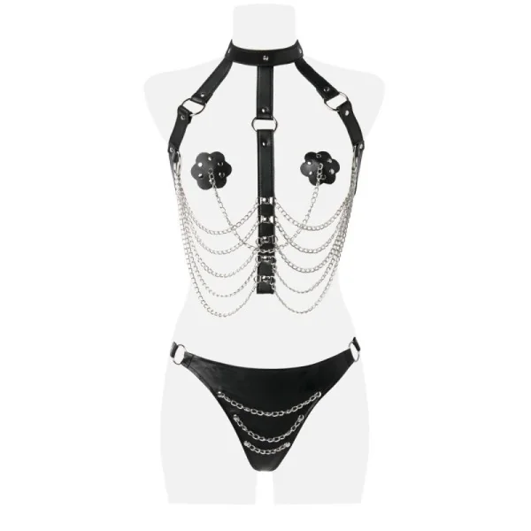 3-Teiliges Kettenharness-Set 14503 von Grey Velvet kaufen | Fesselliebe