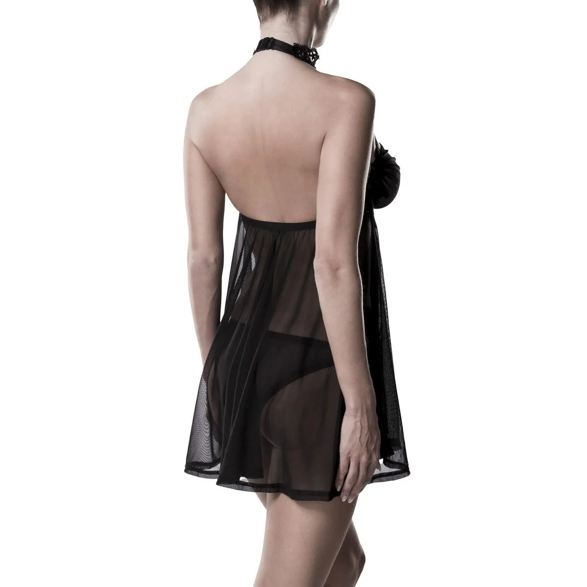 Schwarzes Negligé 20026 von Grey Velvet kaufen | Fesselliebe