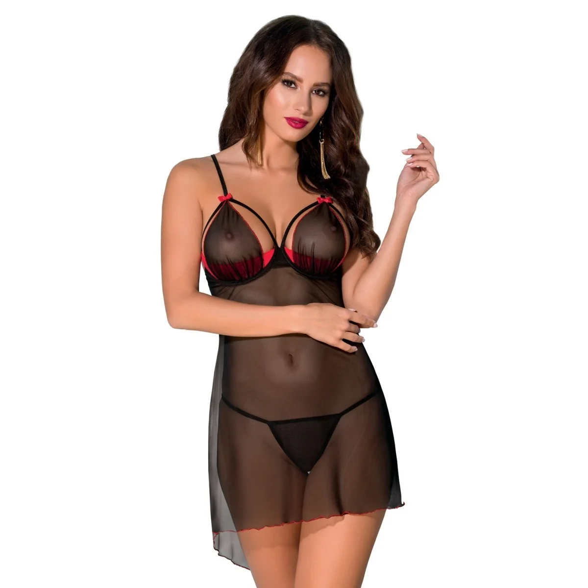 Cyra Chemise schwarz von Avanua kaufen | Fesselliebe
