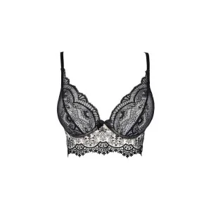 Bustier Schwarz-Beige V-9061 von Axami