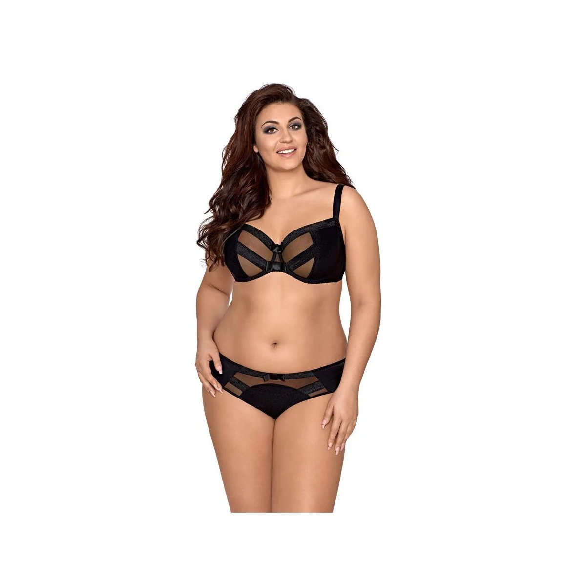 Plus Size BH schwarz V-8451 von Axami kaufen | Fesselliebe