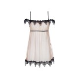 Babydoll & String Beige V-8919 von Axami | Fesselliebe.de