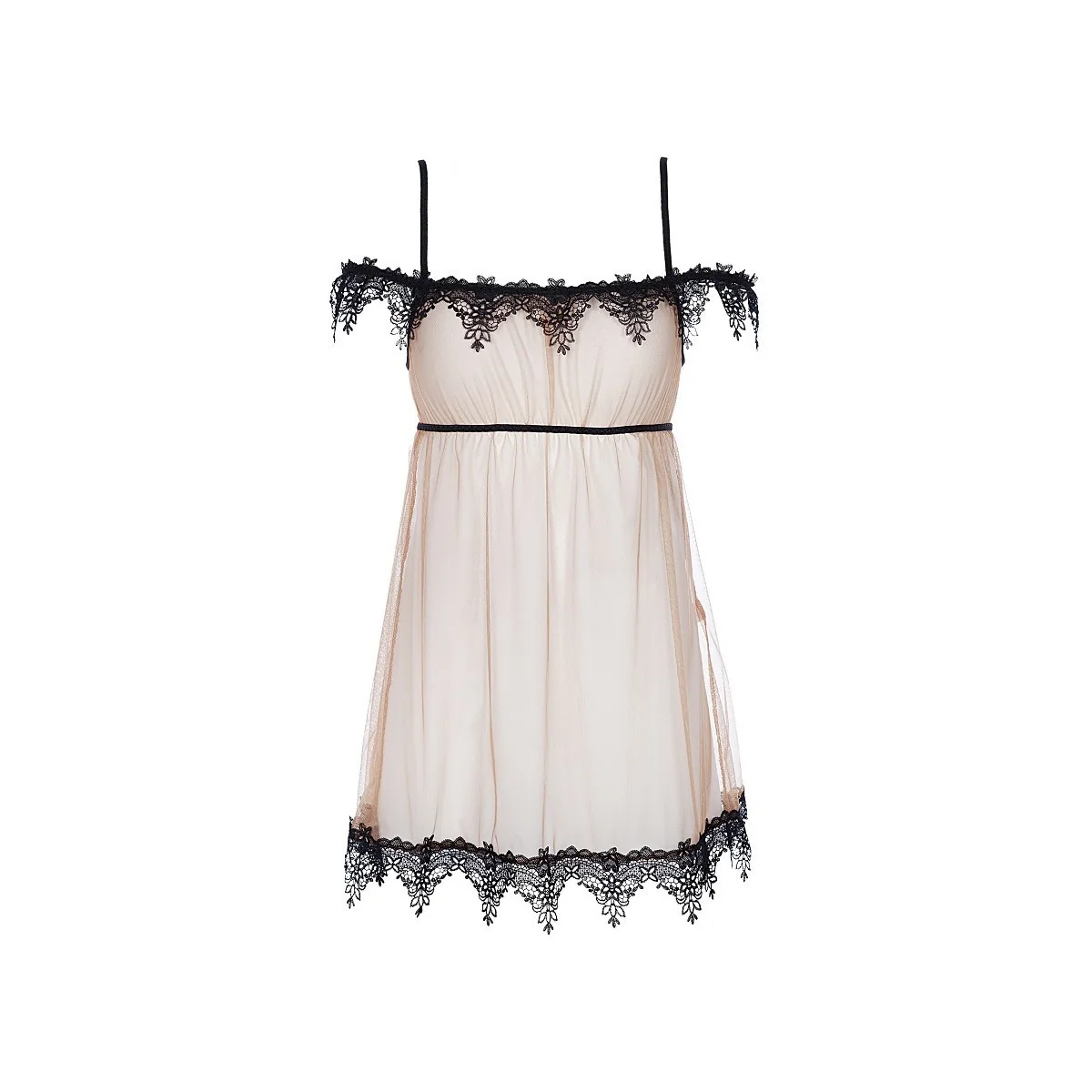 Babydoll & String beige V-8919 von Axami kaufen | Fesselliebe