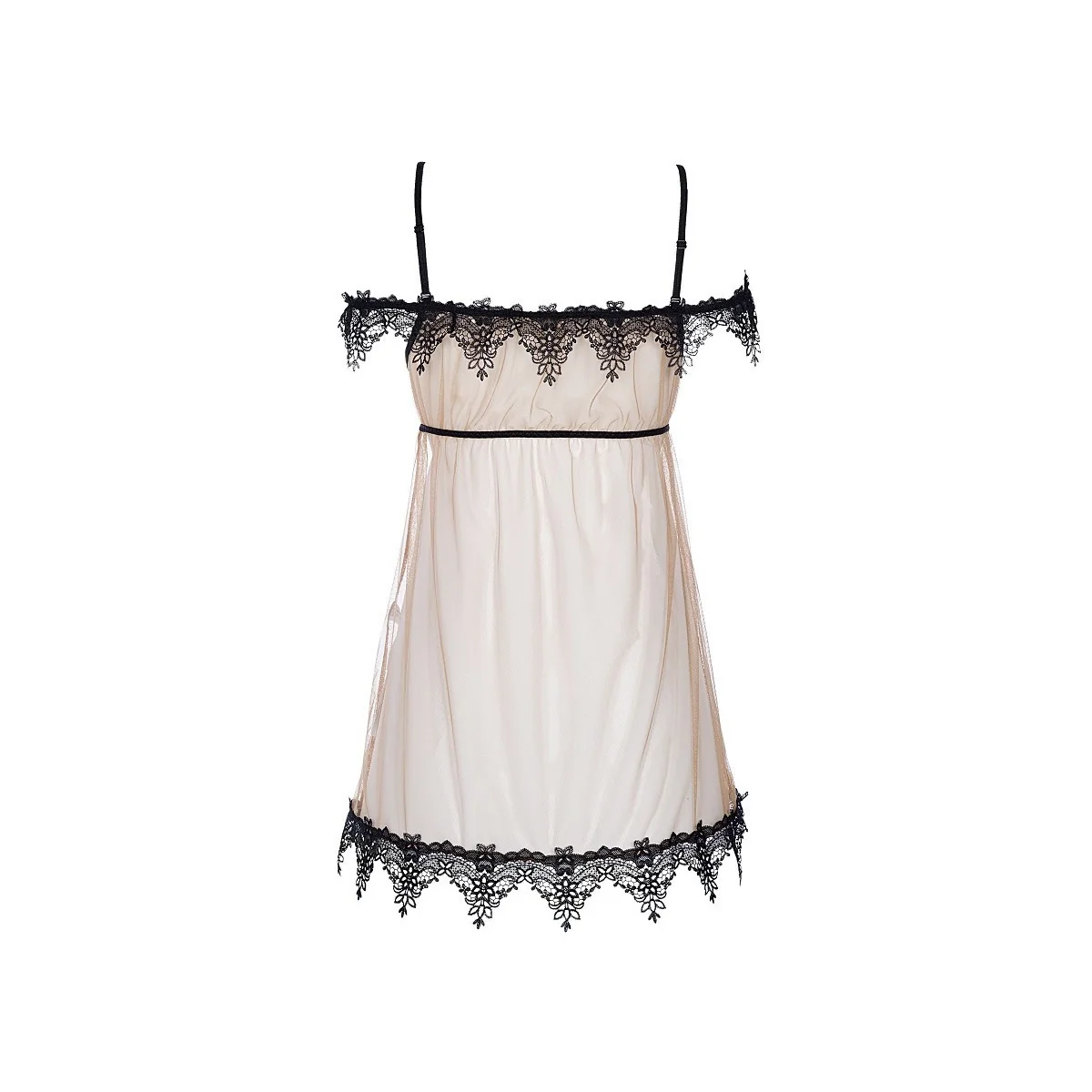 Babydoll & String beige V-8919 von Axami kaufen | Fesselliebe