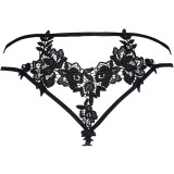 String Beige-Schwarz V-8848 von Axami | Fesselliebe.de