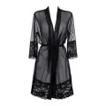 Peignoir Schwarz V-8840 von Axami
