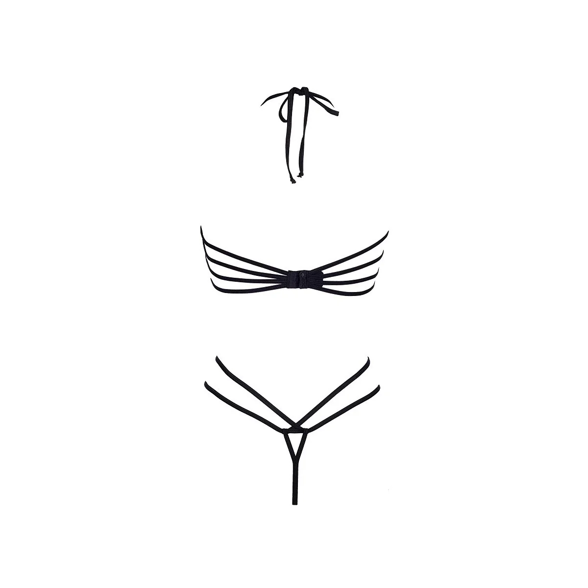 Body beige-schwarz V-8870 von Axami kaufen | Fesselliebe