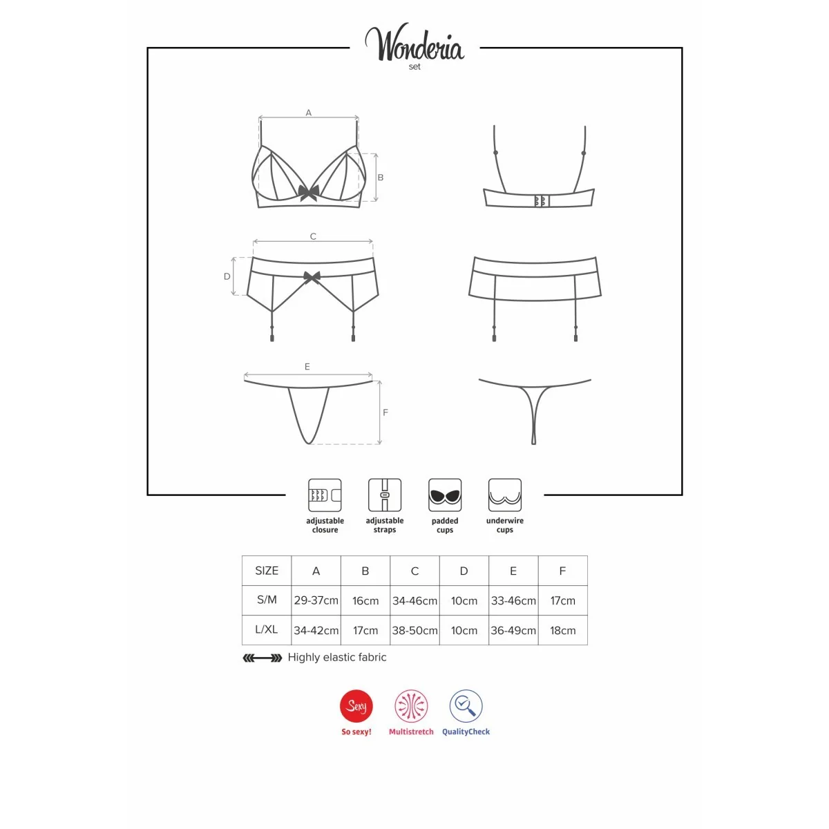 Wonderia 3er Set von Obsessive kaufen | Fesselliebe