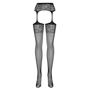 Garter Strümpfen S500 Schwarz von Obsessive