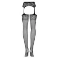 Garter Strümpfen S500 Schwarz von Obsessive