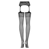 Garter Strümpfen S500 Schwarz von Obsessive | Fesselliebe.de