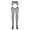 Garter Strümpfen S307 Schwarz von Obsessive