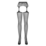 Garter Strümpfen S307 Schwarz von Obsessive | Fesselliebe.de