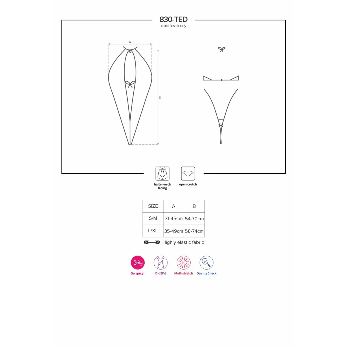 Body 830-Ted-1 von Obsessive kaufen | Fesselliebe