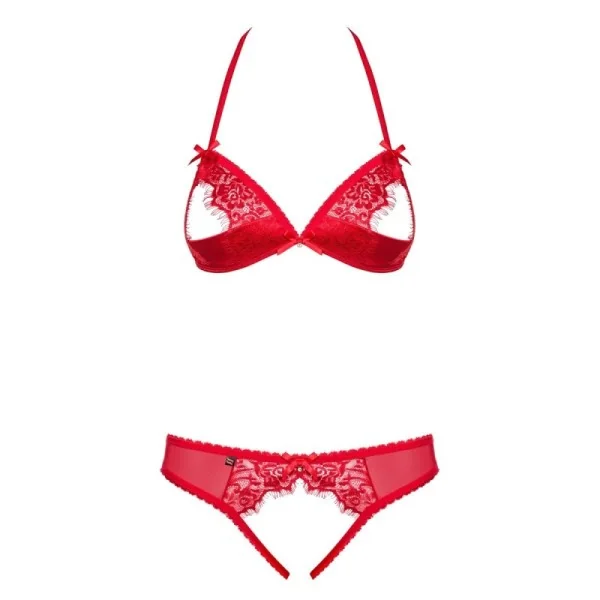 2er Set mit offenem BH 870-Sec-3 von Obsessive kaufen | Fesselliebe