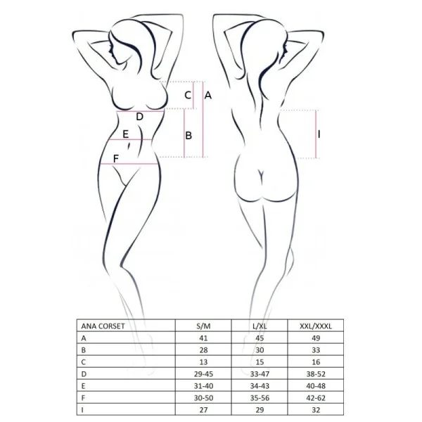 Ana Korsett Schwarz von Passion Erotic Line kaufen | Fesselliebe