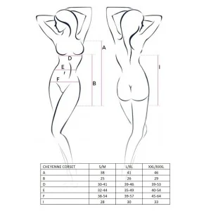 Cheyenne Korsett Schwarz von Casmir