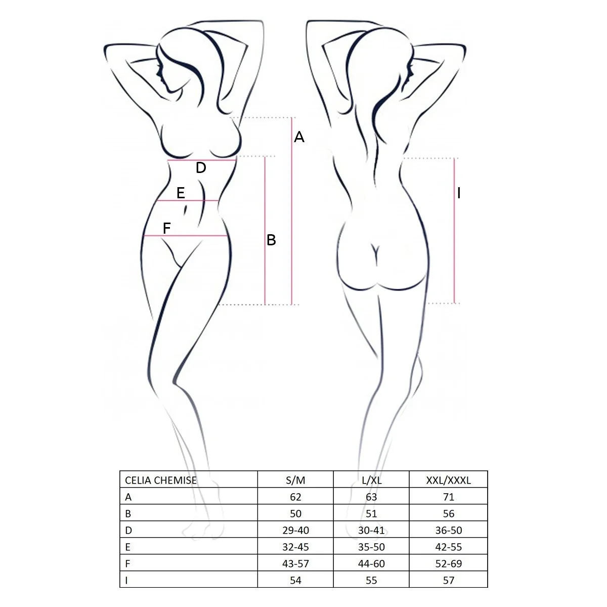 Celia Chemise Schwarz von Avanua kaufen | Fesselliebe