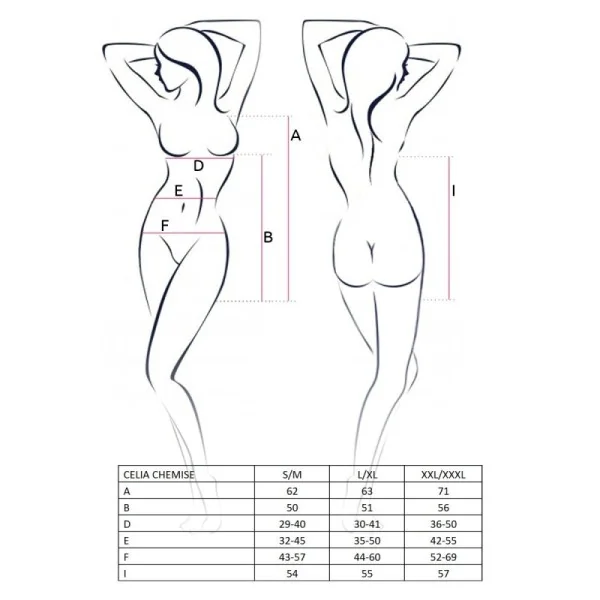 Celia Chemise Schwarz von Avanua kaufen | Fesselliebe