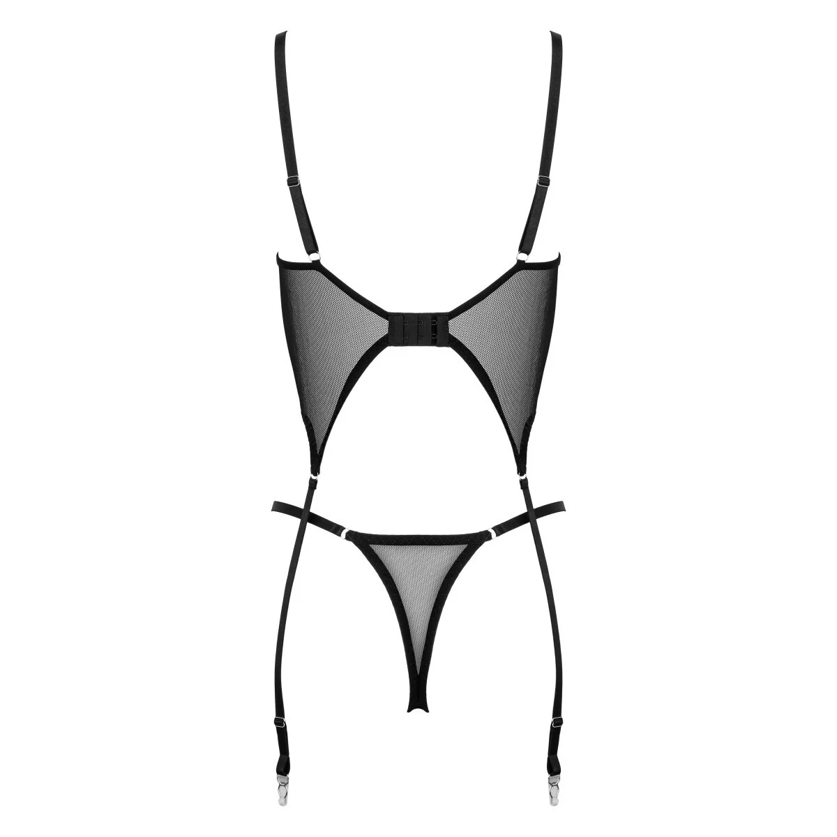 CO103 CORSET & STRING SCHWARZ VON KOTEK