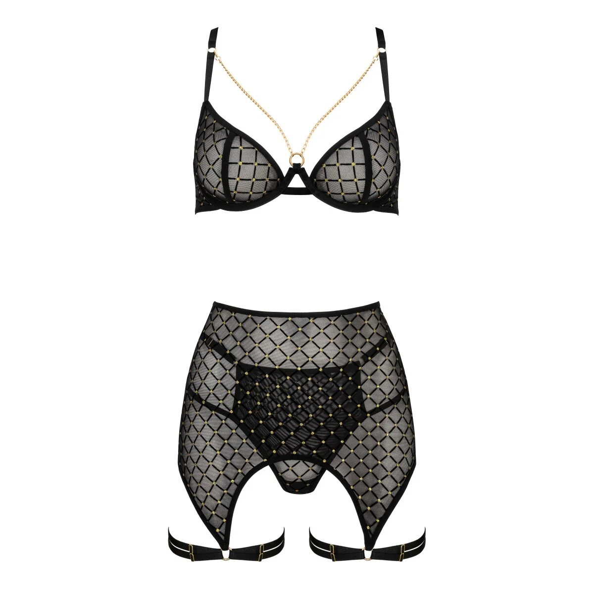 THP101 3-TLG. SET SCHWARZ-GOLD VON KOTEK