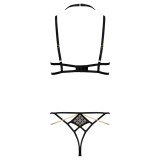 Tp101 2-Tlg. Set Schwarz-Gold von Kotek | Fesselliebe.de