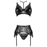 Noir Fantasy 3-Tlg. Set Schwarz von Beauty Night Fashion | Fesselliebe.de