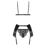 Obsidian Desire 3-Tlg. Set Schwarz von Beauty Night Fashion | Fesselliebe.de