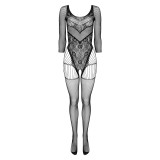Ko Bg002 Bodystocking Ouvert Black | Fesselliebe.de