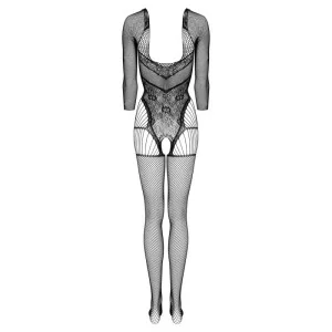 Ko Bg002 Bodystocking Ouvert Black