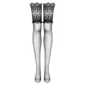 Obsidian Straps-Strümpfe Schwarz 20den von Beauty Night Fashion