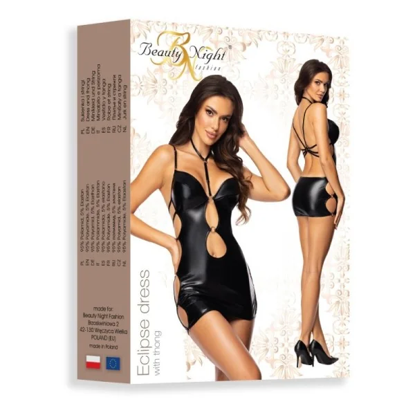 Eclipse Kleid & String schwarz von Beauty Night Fashion kaufen | Fesselliebe