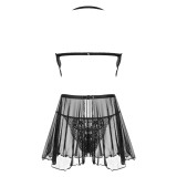 Dark Mirage Chemise & String Schwarz von Beauty Night Fashion | Fesselliebe.de