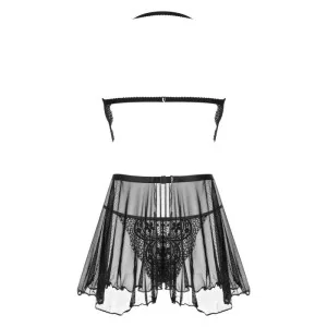 Dark Mirage Chemise & String Schwarz von Beauty Night Fashion