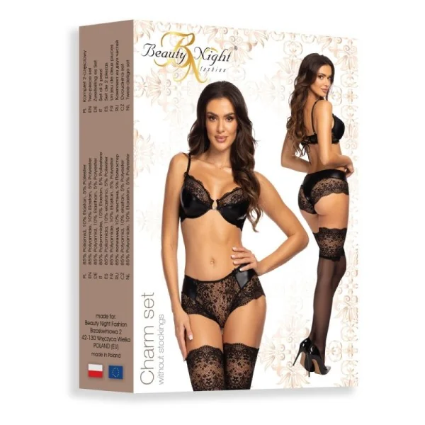 Charm 2-tlg. Set schwarz von Beauty Night Fashion kaufen | Fesselliebe