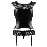 Raven Strapshemd-Set Schwarz von Beauty Night Fashion | Fesselliebe.de