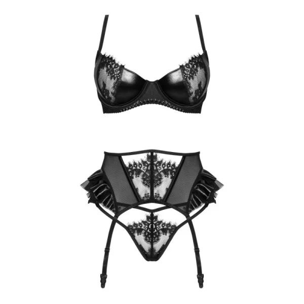 Rafaella 3-tlg. Dessous Set schwarz von Beauty Night Fashion kaufen | Fesselliebe