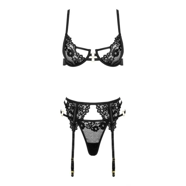 Lacina 3er Set schwarz von Kotek kaufen | Fesselliebe