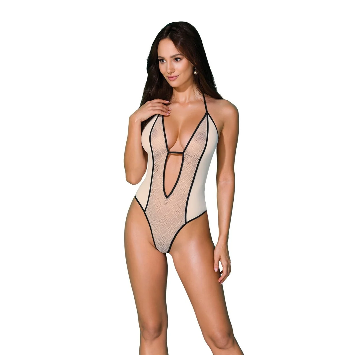 Mayennie Body Ekru-schwarz von SpaLeXLine kaufen | Fesselliebe