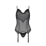 Odrevia Korsett & Tanga Schwarz von Avanua | Fesselliebe.de