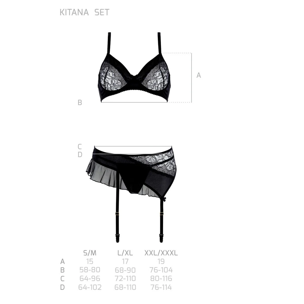 Kitasana 3er Set schwarz-lila von Casmir kaufen | Fesselliebe