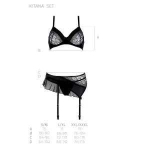 Kitasana 3er Set Schwarz-Lila von Casmir
