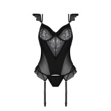 Kitasana Korsett & Tanga Schwarz-Lila von Casmir | Fesselliebe.de
