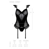 Kitasana Korsett & Tanga Schwarz-Lila von Casmir | Fesselliebe.de