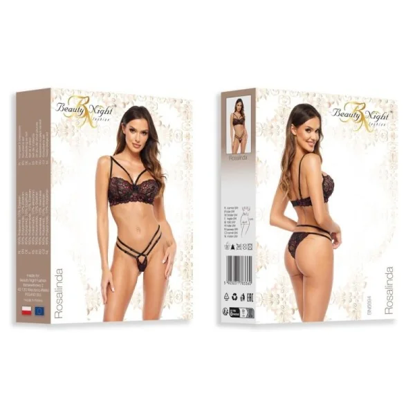 Rosalinda 2er Set schwarz-rot von Beauty Night Fashion kaufen | Fesselliebe